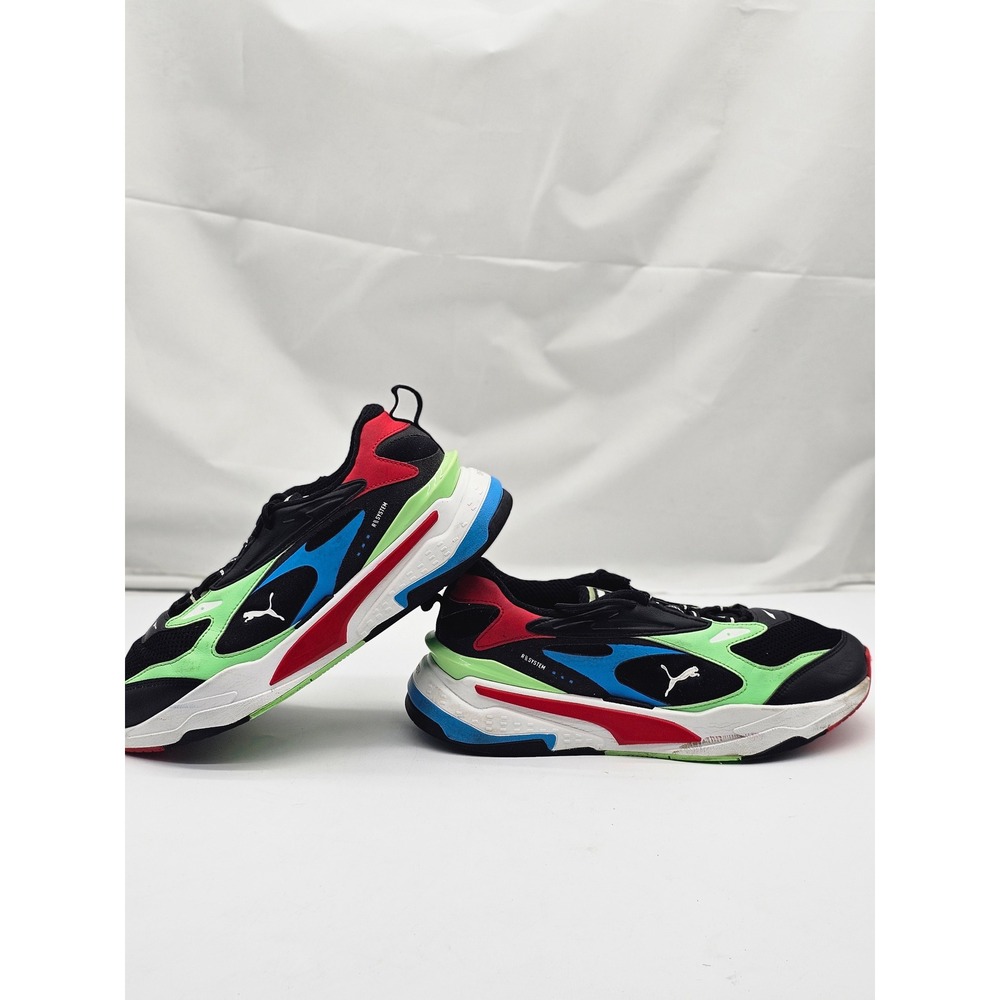 Puma RS-Fast Nano Sneakers Men's 11 Black Multi Running System 380562-01